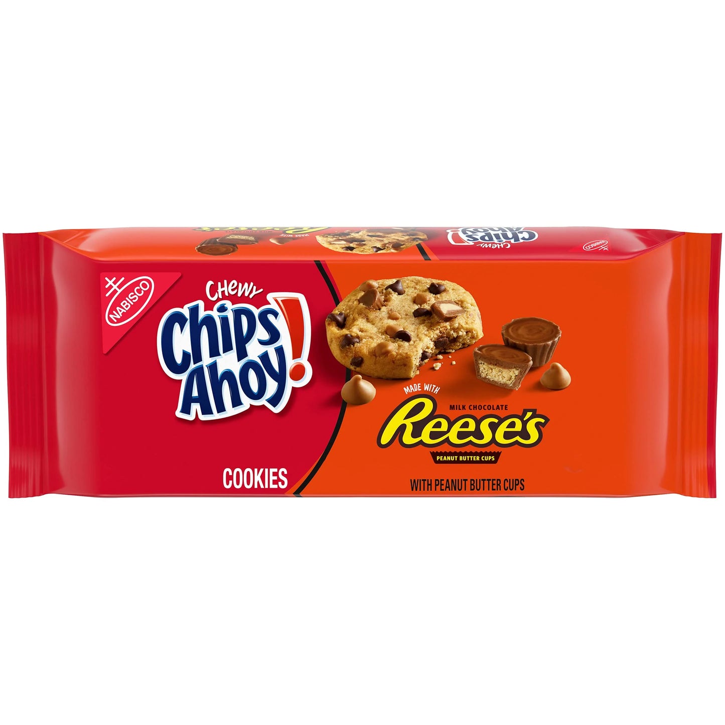 Nabisco Chips Ahoy Chewy Reeses Peanut Butter Cookies (269g) - America BEST BEFORE 08/24