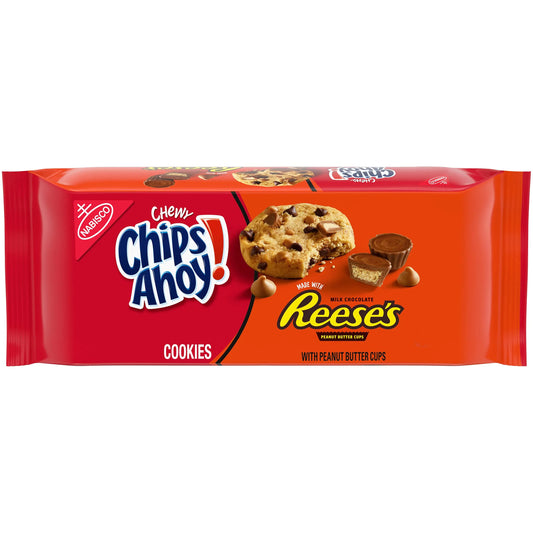 Nabisco Chips Ahoy Chewy Reeses Peanut Butter Cookies (269g) - America BEST BEFORE 08/24