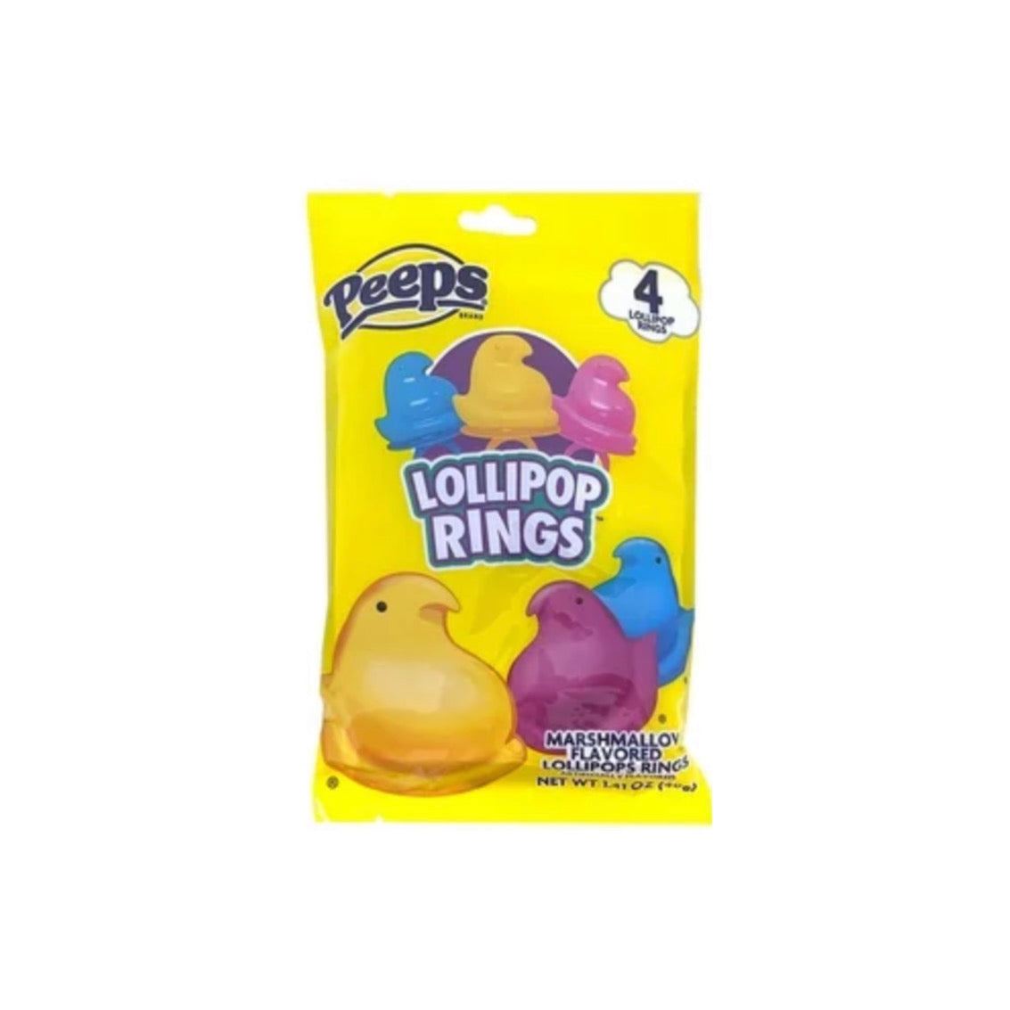 Peeps Lollipop Rings Marshmallow Flavour (40g) - America