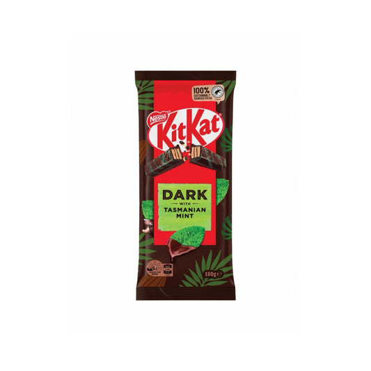 Nestle Kit Kat Dark Chocolate with Tasmanian Mint Large Bar (160g) - Australia