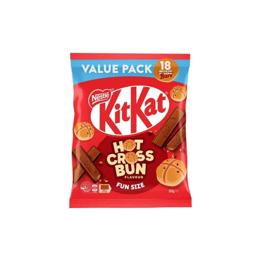Nestle Kit Kat Hot Cross Bun Fun Size Chocolate Bars 18-Pack (252g) - Australia
