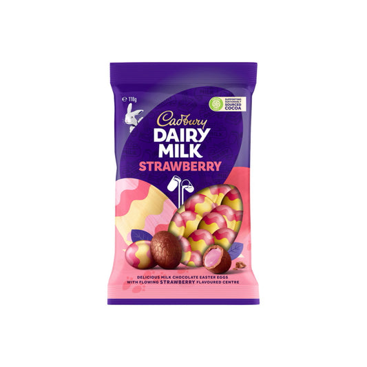 Cadbury Dairy Milk Easter Strawberry Eggs (118g) - Australia