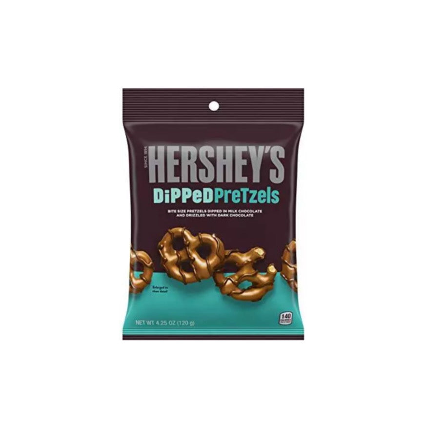 Hershey’s Milk Chocolate Dipped Pretzels (120g) - America