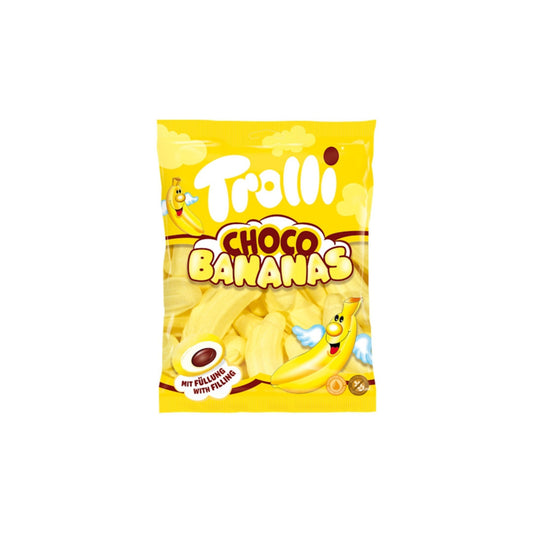 Trolli Choco Bananas Marshmallow Peg Bag (150g) - Germany