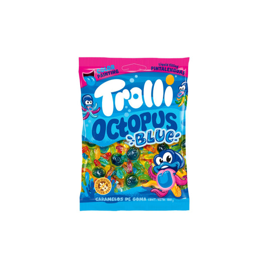 Trolli Octopus Blue Peg Bag (100g) - Germany