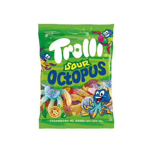 Trolli Sour Octopus Peg Bag (100g) - Germany