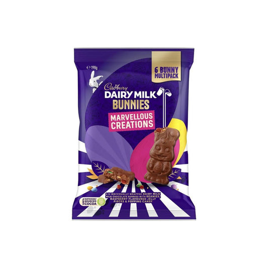 Cadbury Dairy Milky Bunnies Marvellous Creations 6-Pack (198g) - Australia