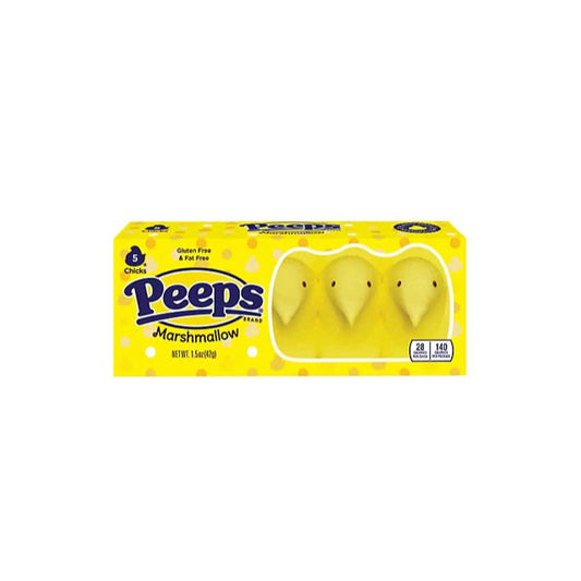 Peeps Yellow Chicks Marshmallows 5 Pack (42g) - America