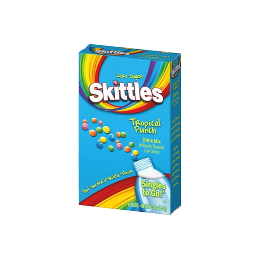 Skittles Singles To Go Tropical Punch Drink Mix 6-Pack (15g) - America