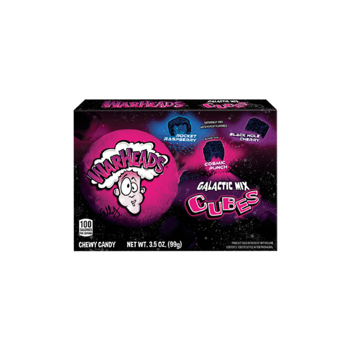 Warheads Galactic Mix Cubes Theatre Box (99g) - America