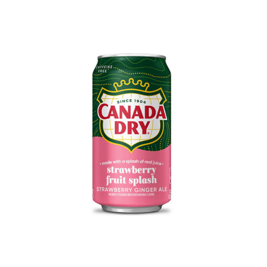 Canada Dry Strawberry Splash Soda (338ml) - America
