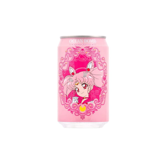Ocean Bomb & Sailor Moon Lychee Flavour Sparkling Water (330ml) - Taiwan BEST BEFORE 5TH OCTOBER 2025