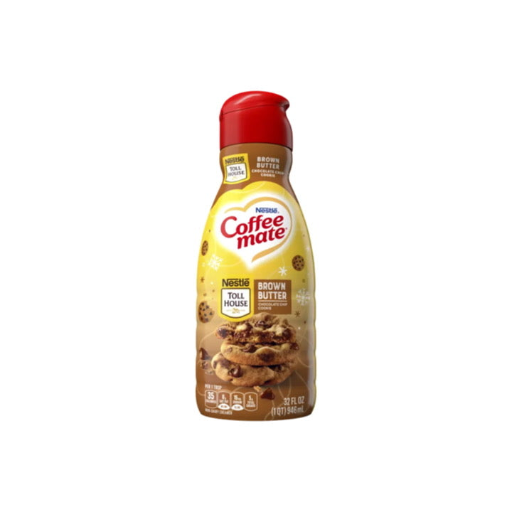 Coffee Mate Nestle Toll House Brown Butter Chocolate Chip Cookie Creamer (946ml) - America
