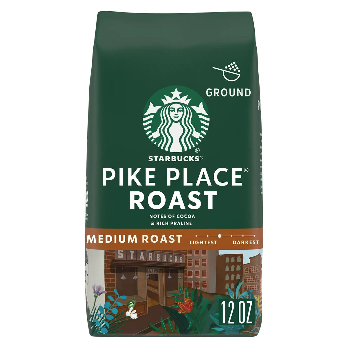 Starbucks Pike Place Roast Ground Coffee (340g) - America