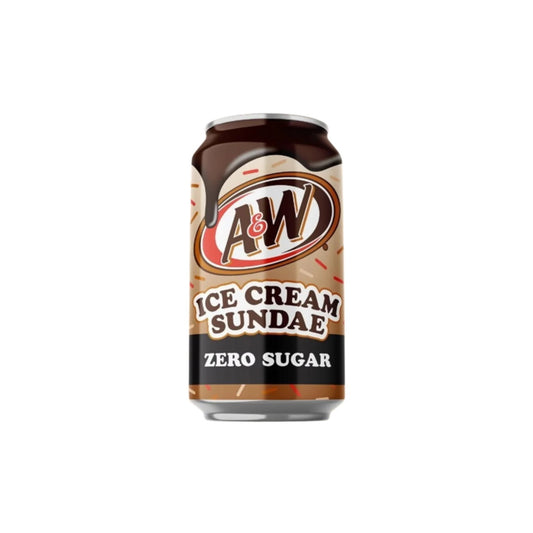 A&W Ice Cream Sundae Soda ZERO SUGAR (355ml) - America