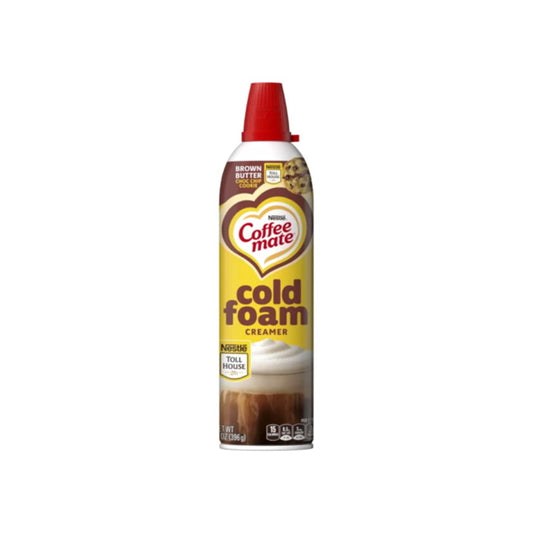 Coffee Mate Cold Foam Nestle Toll House Brown Butter Chocolate Chip Cookie Creamer (396g) - America
