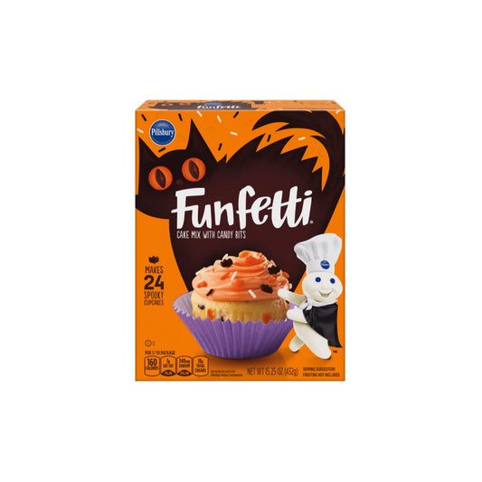 Pillsbury Halloween Funfetti Orange Vanilla Cake Mix With Candy Bits (432g) - America