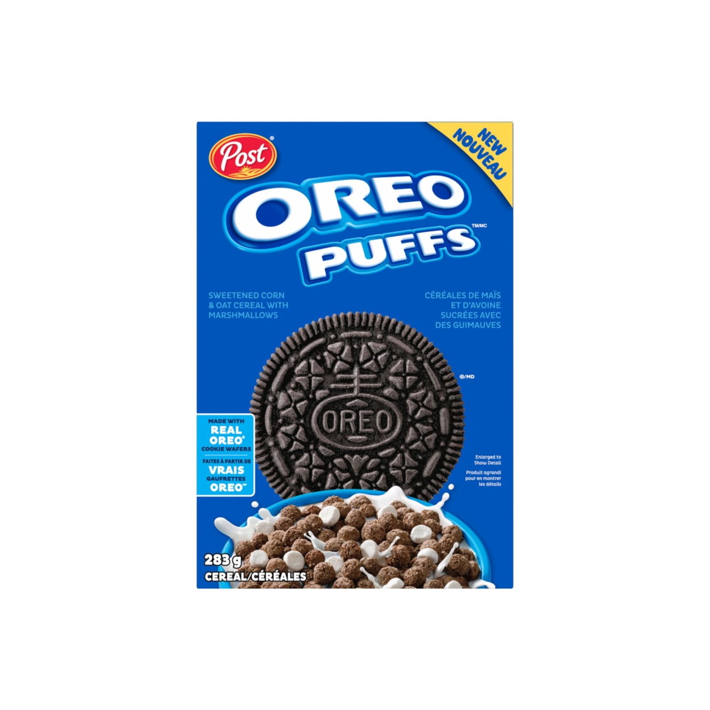 Post Oreo Puffs Cereal (283g) - Canada