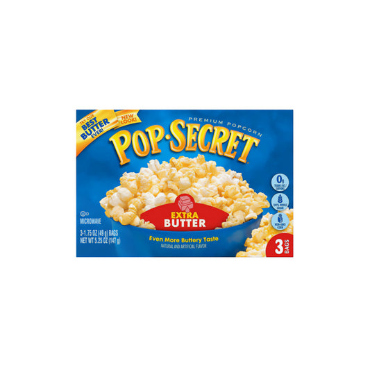 Pop Secret Extra Butter Popcorn 3pk (147g) - America