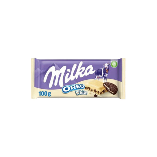 Milka Oreo White Chocolate Bar (100g) -Poland