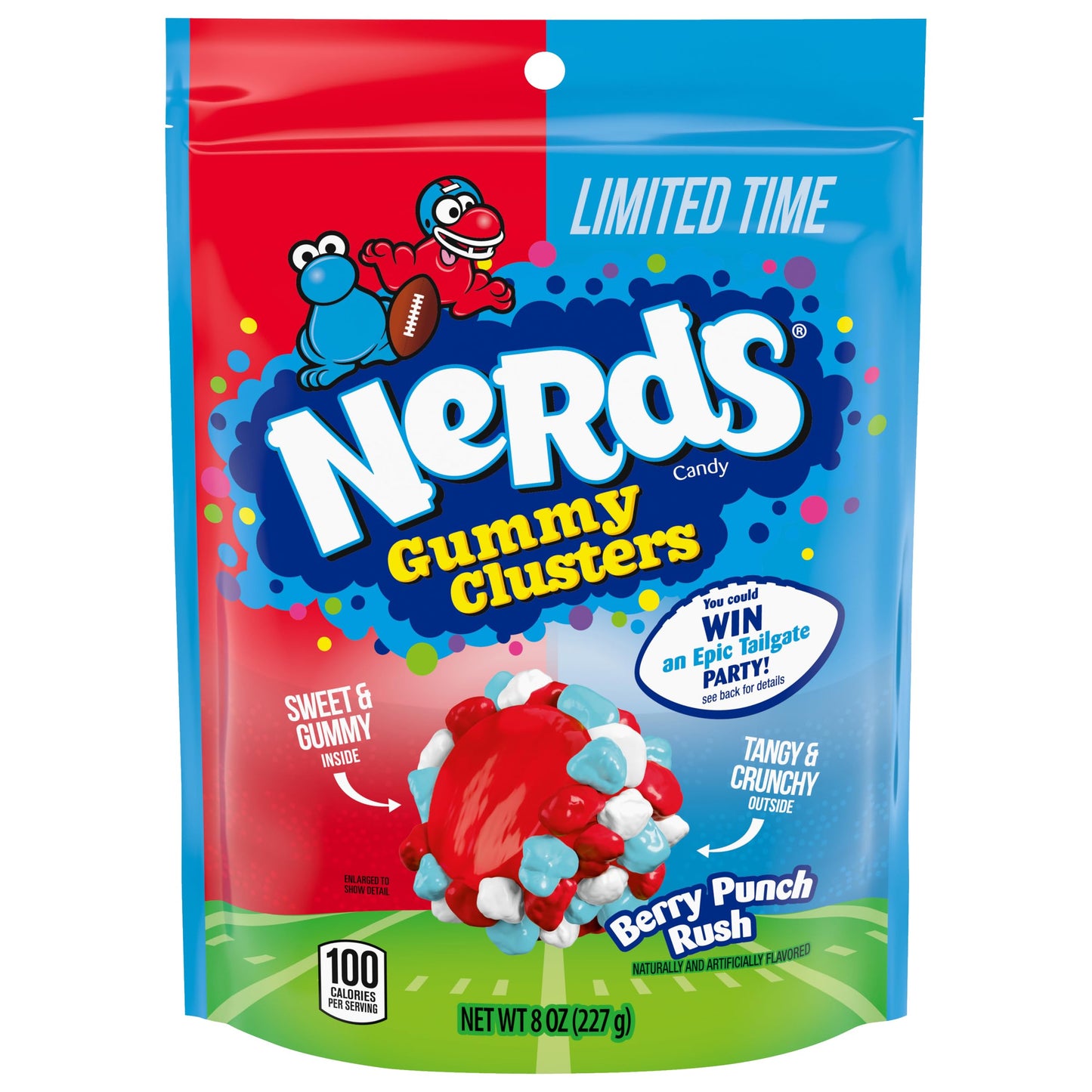 Nerds Gummy Clusters Limited Time Football Season Berry Punch Rush (227g) - America