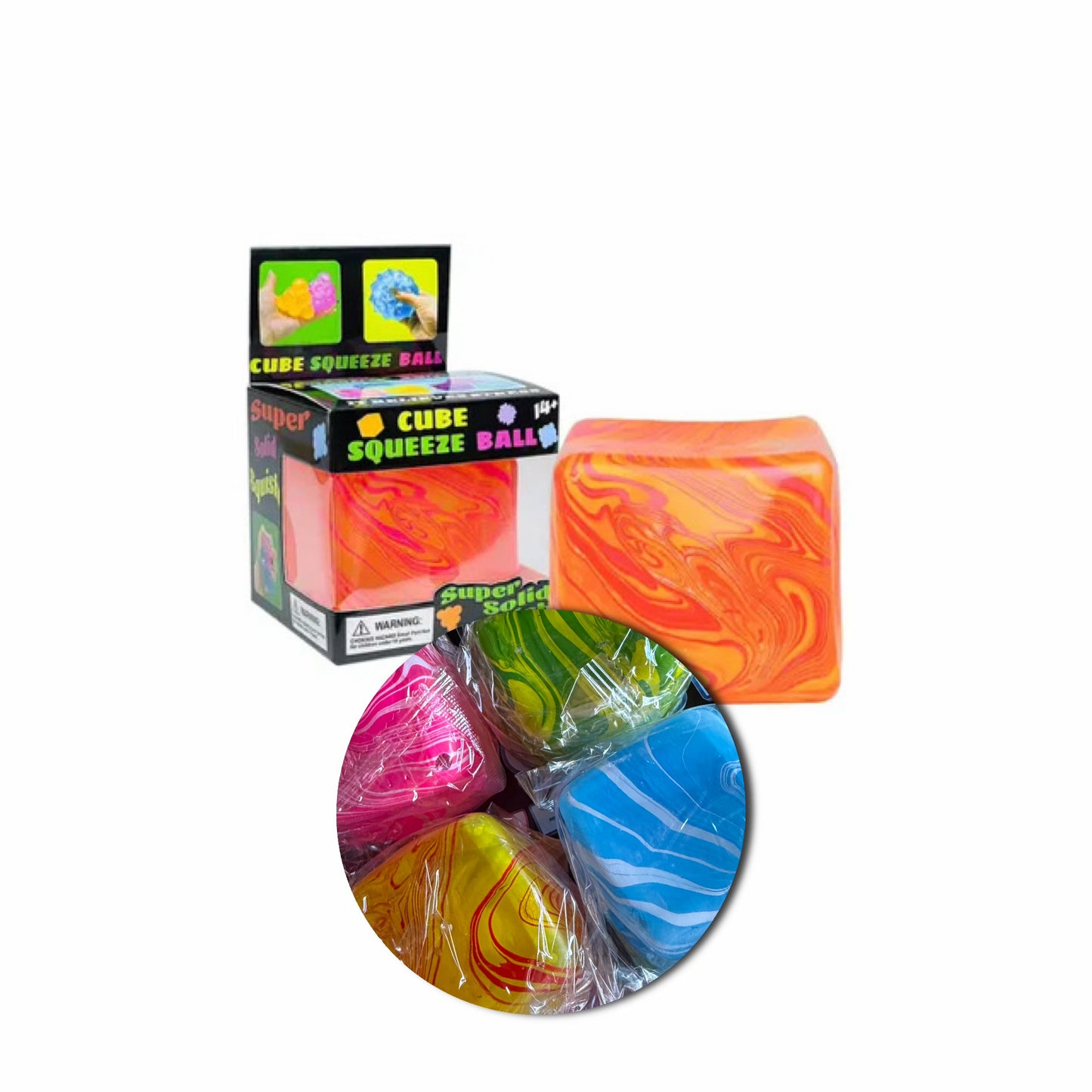 VIRAL Tie-Dye Squishy Ice Cube [MYSTERY COLOUR]