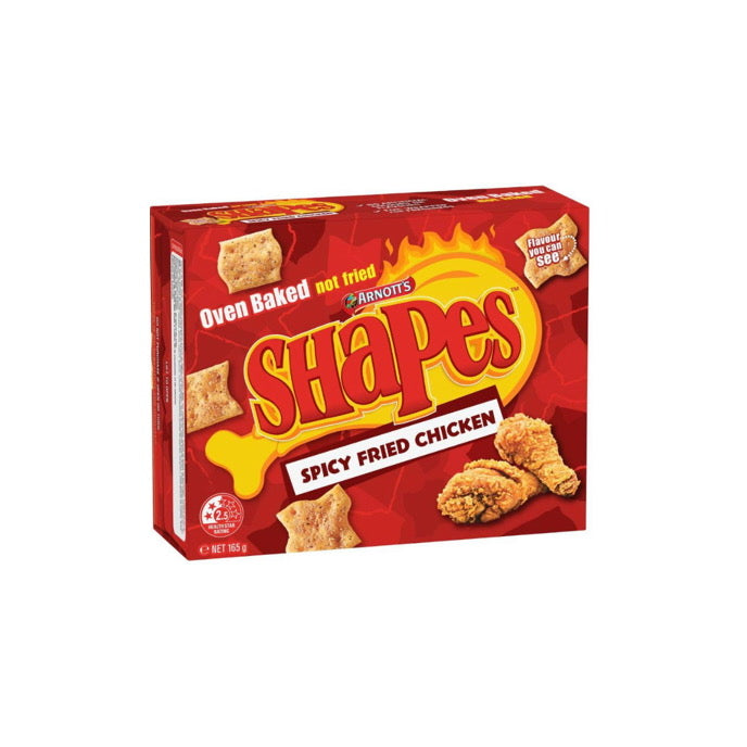 Arnott’s Shapes Spicy Fried Chicken Crackers (165g) - Australia
