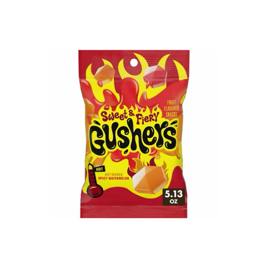Gushers Sweet & Fiery Fruit Flavor Snacks Peg Bag (145g) - America