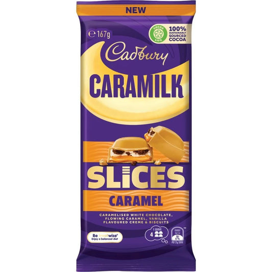 Cadbury Caramilk Slices Caramel (167g) - Australia BEST BEFORE 10/24