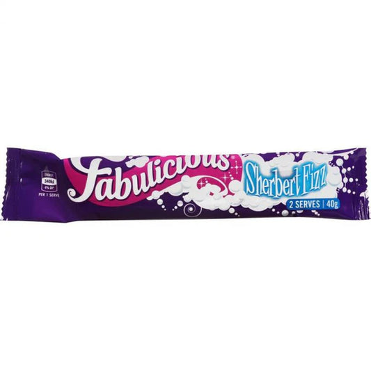 Fabulicious Sherbet Fizz Raspberry (40g) - Australia BEST BEFORE 24/10/24