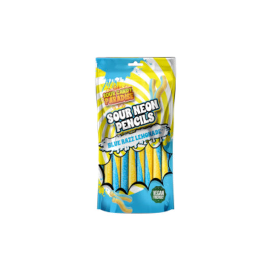 Candy Paradise Sour Neon Pencils Blue Razz Lemonade (130g)- America