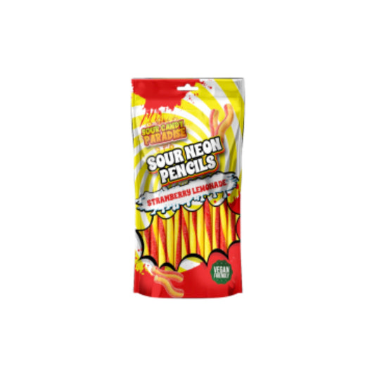 Candy Paradise Sour Neon Pencils Strawberry Lemonade (130g)- America