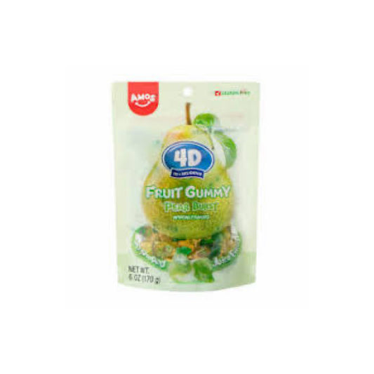 Amos 4D Fruit Gummy Pear Burst Peg Bag (170g) - America