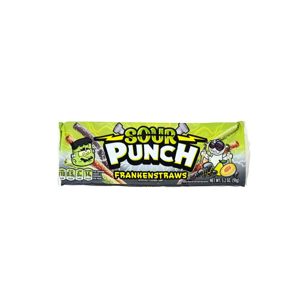 Sour Punch Halloween FrankenStraws Candy Straws (91g) - America