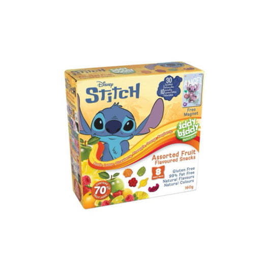 Disney Stitch Iddy Biddy Assorted Fruit Snacks 8-Pack (160g) - Australia