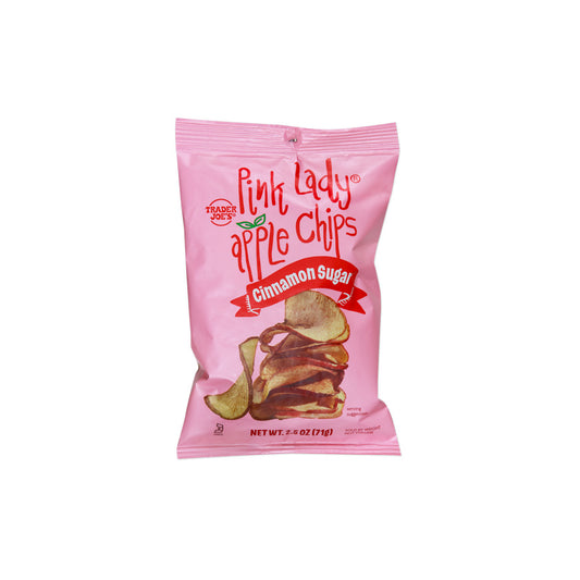 Trader Joe’s Pink Lady Apple Chips Cinnamon Sugar (71g) - America