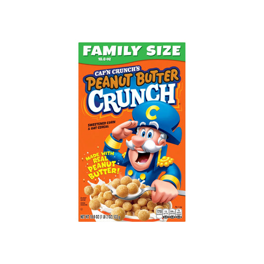 Cap’N Crunch Peanut Butter Crunch Cereal (533g) - America