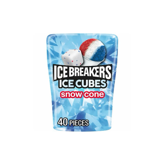 Ice Breakers Ice Cubes Snow Cone Sugar Free Gum (92g) - America