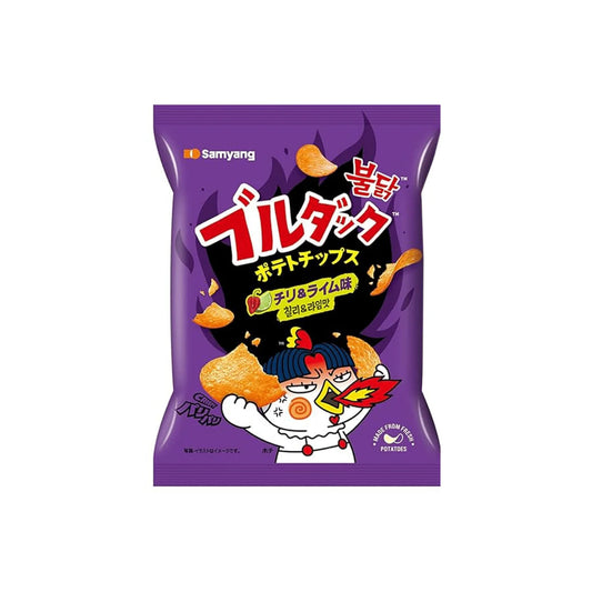 Samyang Buldak Habanero Chilli & Lime Potato Chips (55g) - Korea