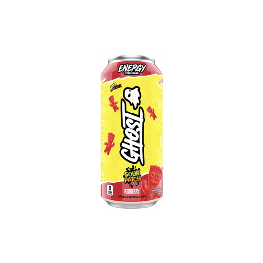 Ghost Zero Sugar Energy Drink Sour Patch Kids Redberry 473ml - America