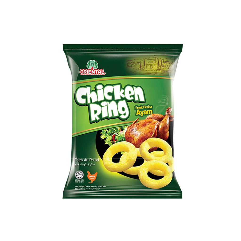 Oriental Chicken Ring Flavoured Snacks (60g) - Malaysia