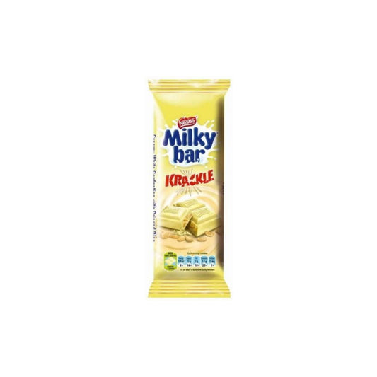 Nestle Milkybar Krackle Crisped Rice White Chocolate Bar (80g) - South Africa