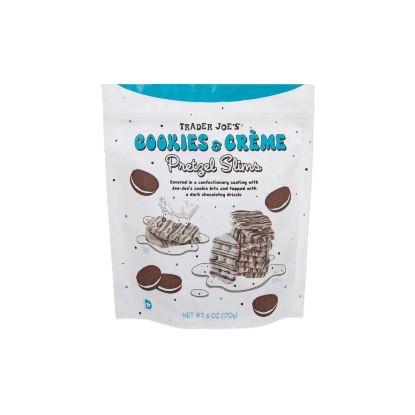 Trader Joe’s Cookies and Creme Pretzel Slims - 170g - America