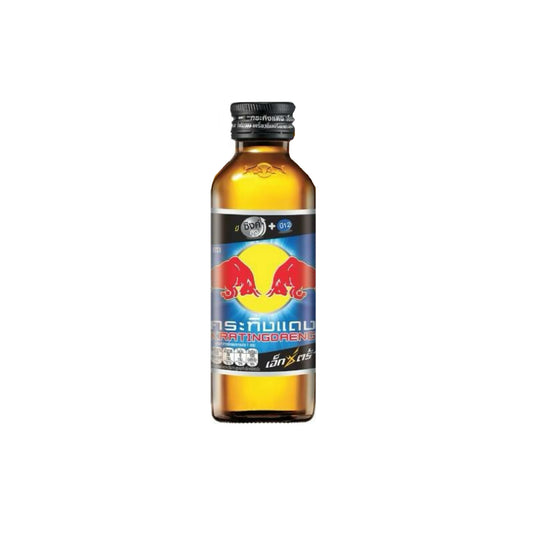 Red Bull Kratingdaeng EXTRA with Zinc & Vitamin B12 Black Cap Glass Bottle (145ml) - Thailand
