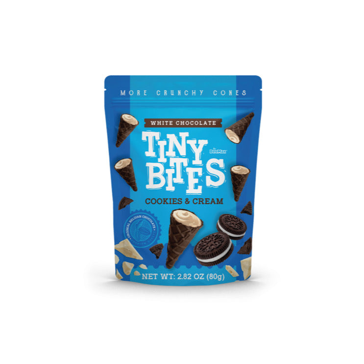 BeeMax Tiny Bites Cookies & Cream Cones (80g) - America