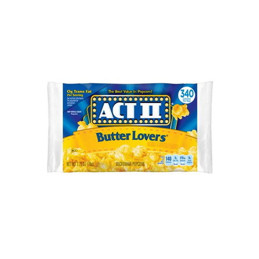 Act II Popcorn Butter Lovers (78g) - America