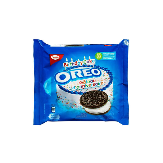 Christie Oreo Birthday Cake Chocolate Sandwich Cookies (261g) - Canada