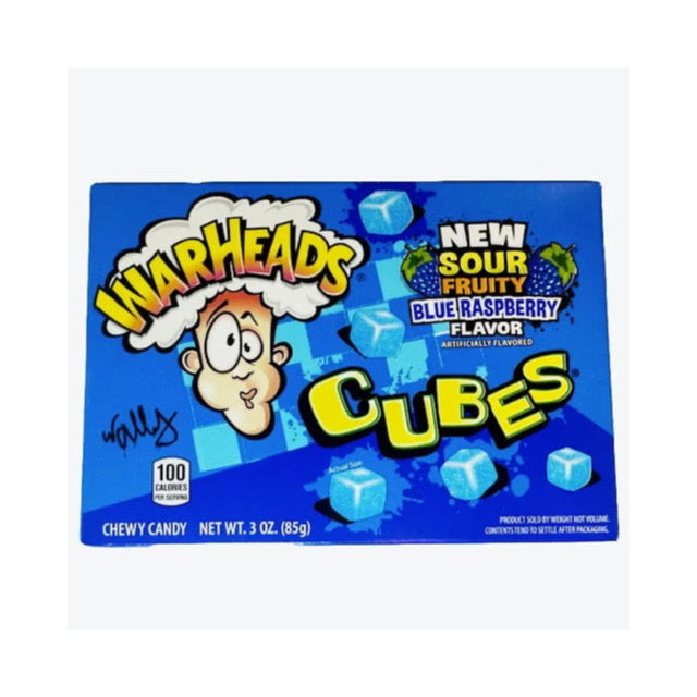 Warheads Blue Raspberry Cubes Theatre Box (85g) - America