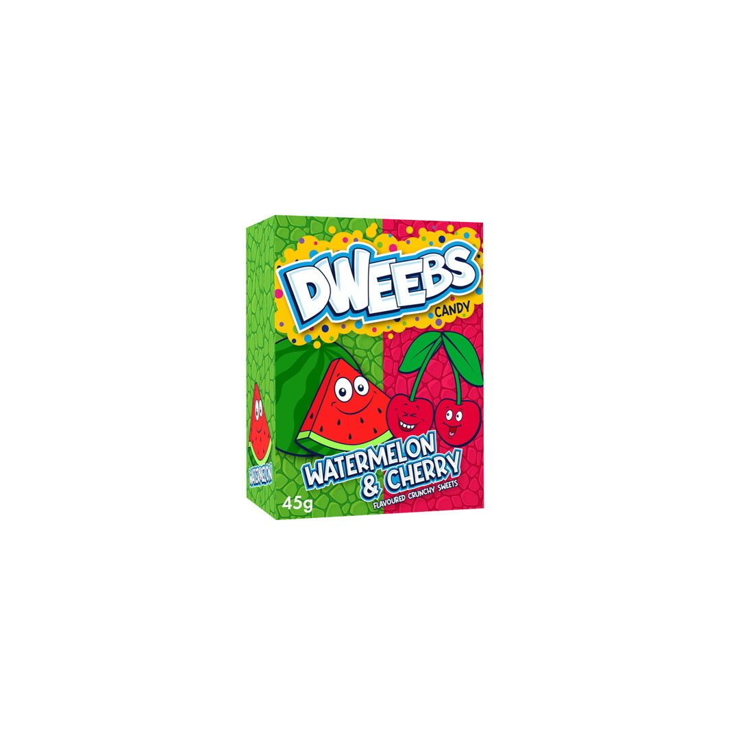 Dweebs Watermelon & Cherry Crunchy Sweets (45g) - Pakistan