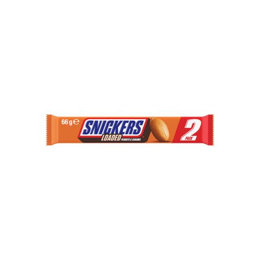 Snickers Loaded Peanuts & Caramel 2 Pack (66g) - Australia